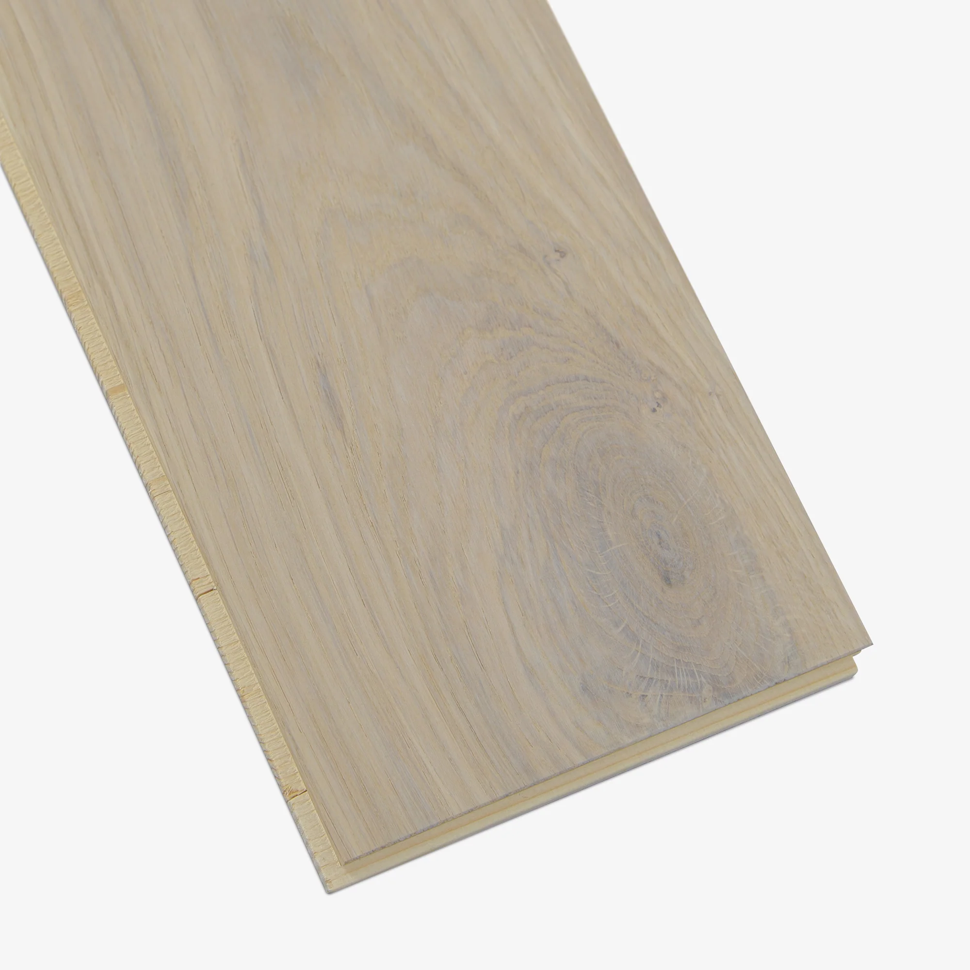 New White Oak - 14mm Light Brushed Engineered Real Wood Flooring (EOTG14x164NW) - Image 6