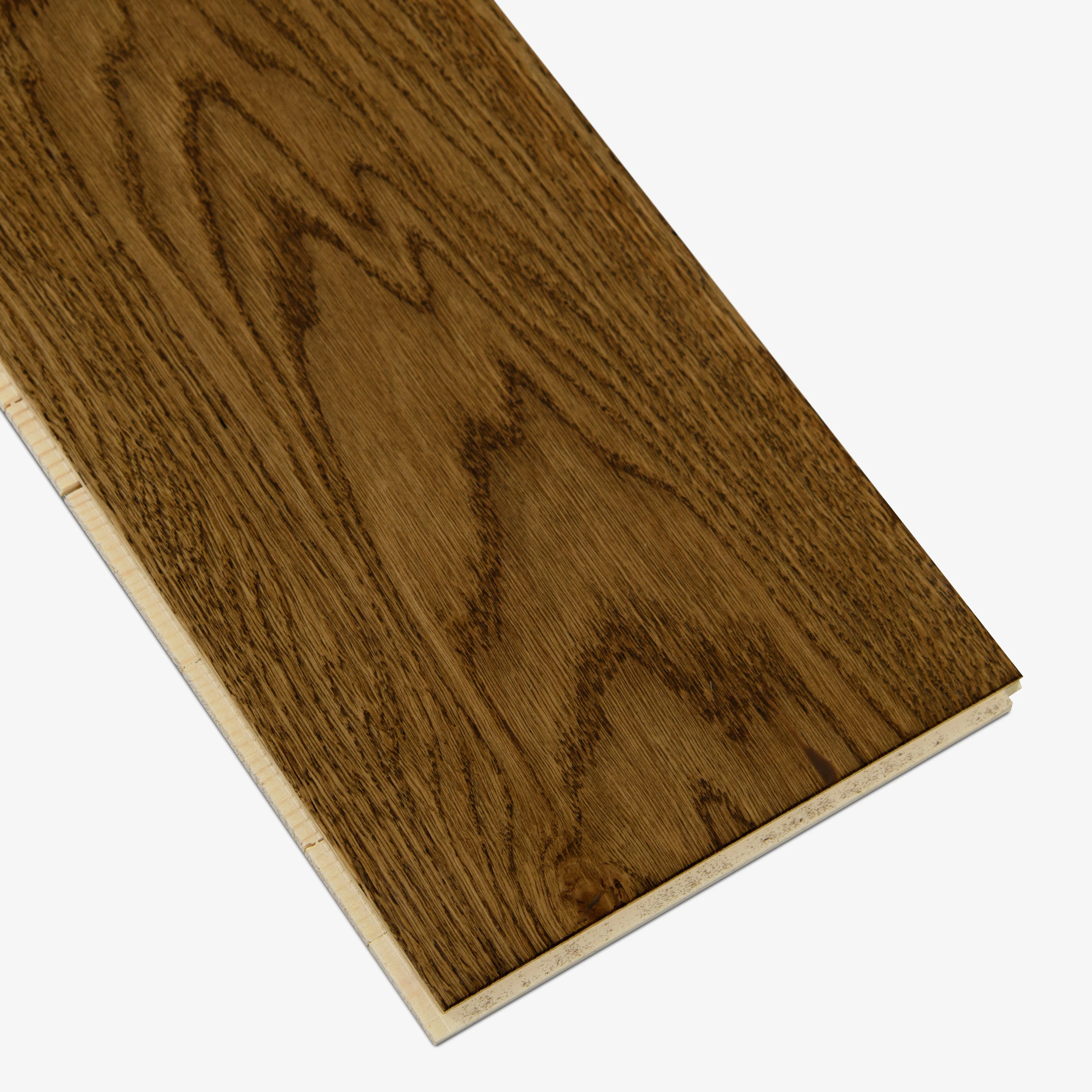 Nugat Oak - 14mm Light Brushed Engineered Real Wood Flooring (EOTG14x194NUG) - Image 6