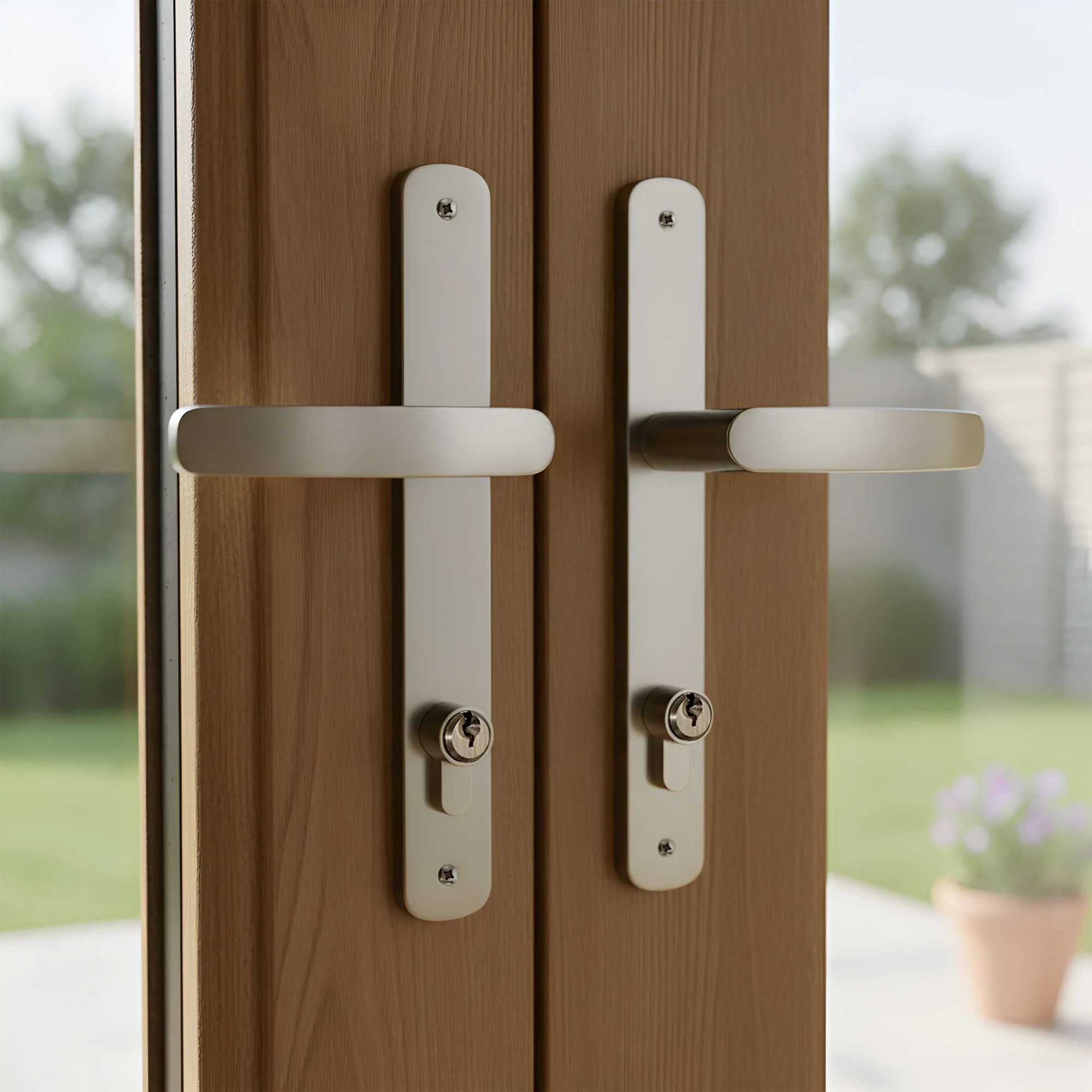 Oak External Fully Finished External Folding Patio Door Set 3+1 - Image 6