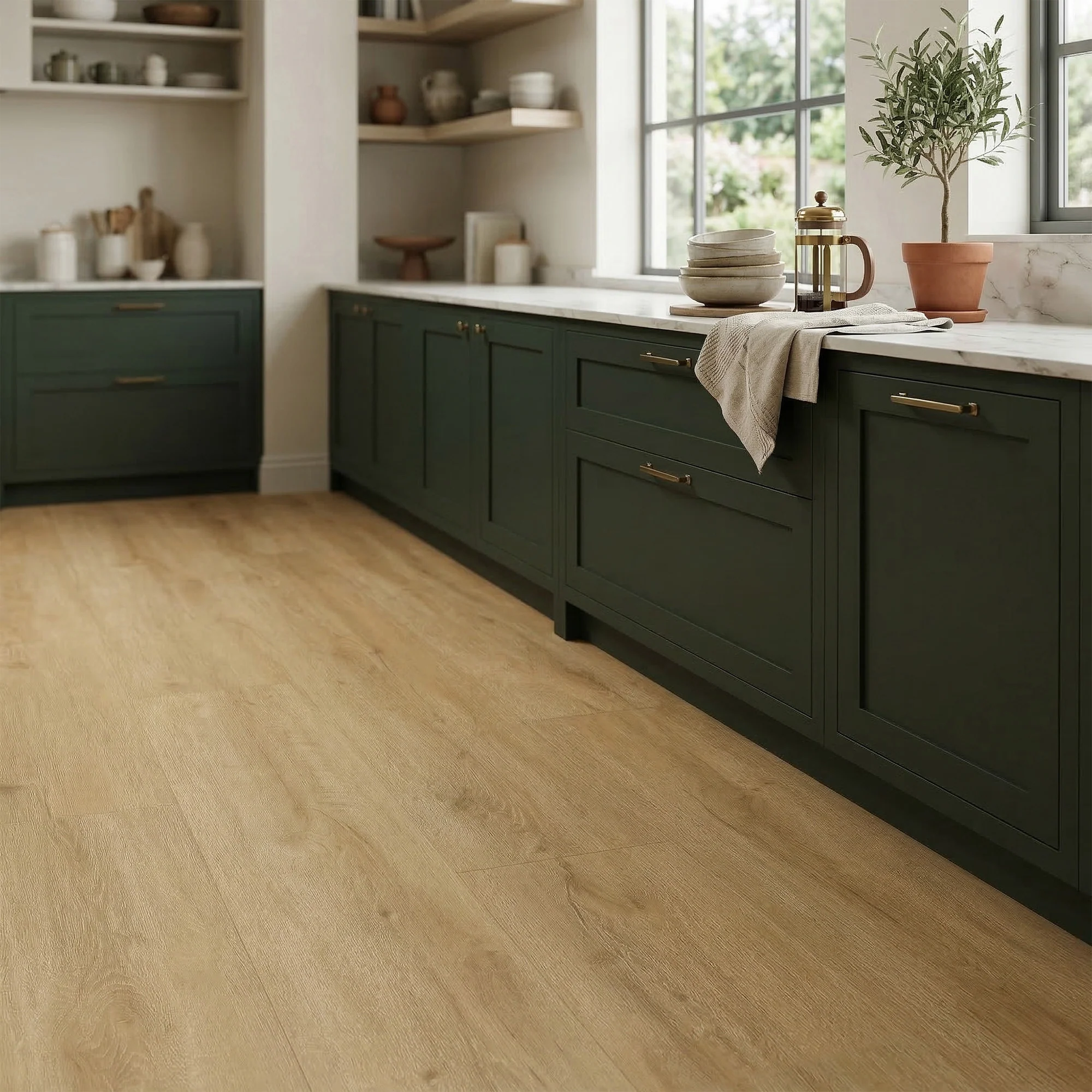 Sunbleached Oak - Homewise SPC 5mm Sample (HW-AE09) - Image 2